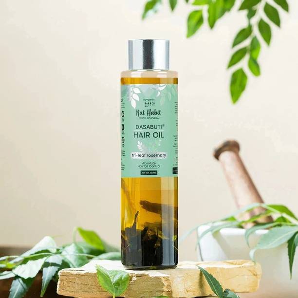 Nat Habit Rosemary Hair Oil for hair fall| 100% Ayurvedic Oil for Men & Women Hair Oil