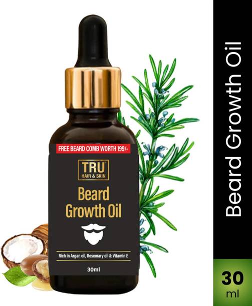 TRU HAIR Men’s Beard and Moustache Oil | Strengthens & Softens Beard, Adds Shine Hair Oil