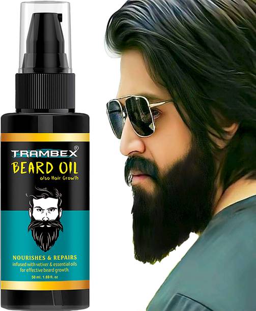 Trambex Pure Beard Growth Hair Oil 100% Natural Oil Used Beard oil (50 ml) Hair Oil