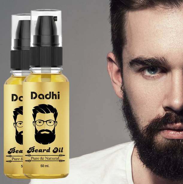 Dadhi Men Beard Oil 50ml (Pack of 2) | 11 Essential Oils Hair Oil