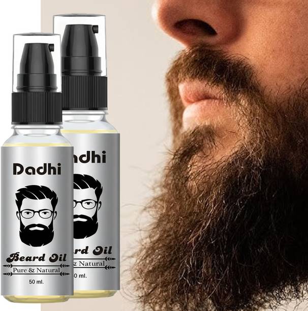 Dadhi SV Beard Oil for Men Pack of 2 | Growth & Repair Formula 50ml Each Hair Oil