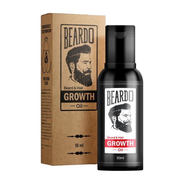 BEARDO Men Beard & Hair Growth Oil For Growth & Thicker Looking No Harmful Chemicals Hair Oil