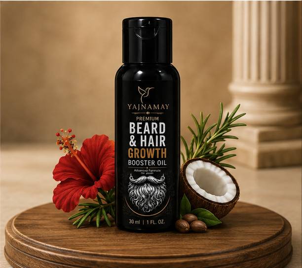 YAJNAMAY Premium Beard & Hair Oil for Beard Care & Scalp Nourishment Pack of 1 Hair Oil