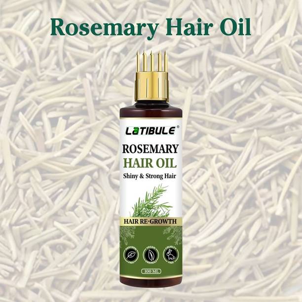 Latibule 100% Natural Rosemary Hair Oil for Shiny & Strong Hair ,Intensive Scalp Therapy Hair Oil