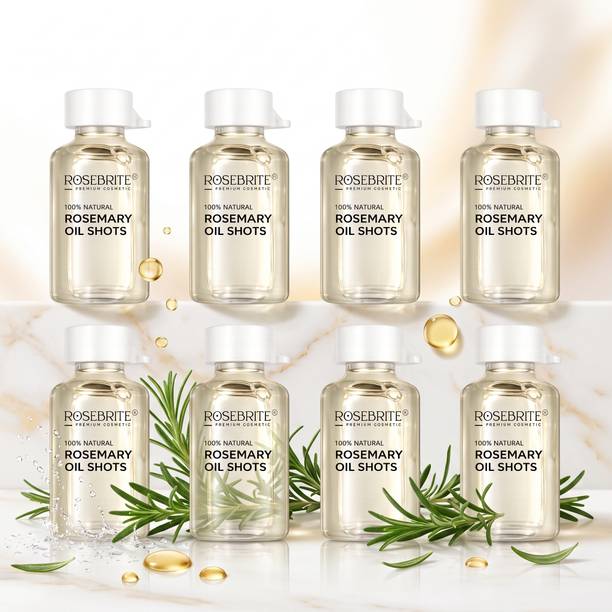 RoseBrite Rosemary Oil Shots | Hair Growth Oil | Hair Loss Care & Healthy Scalp Hair Oil