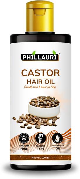 Phillauri Castor Oil Cold Pressed To Support Hair Growth Hair Oil