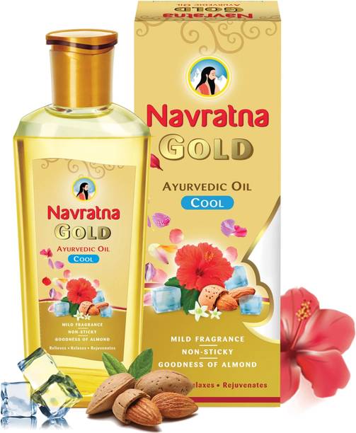 Navratna Gold Ayurvedic Cool Hair Oil For Stress Hair Oil