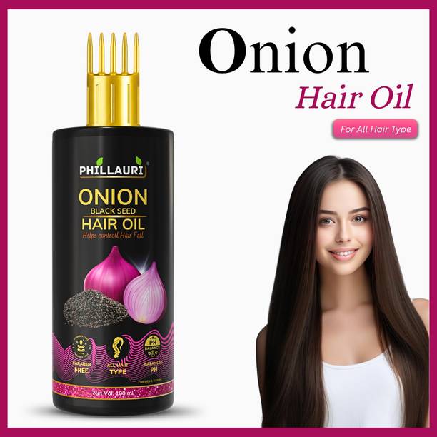 Phillauri Black Seed Onion - WITH COMB APPLICATOR  Hair Oil