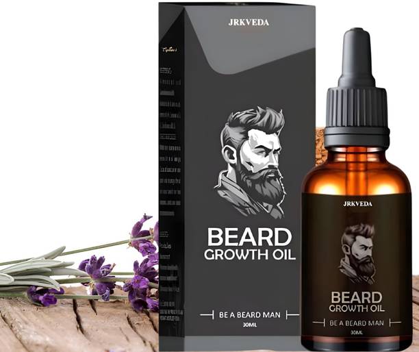 JRKVEDA Beard Growth Oil for Thick Beard and Dandruff-Free Facial Hair Hair Oil