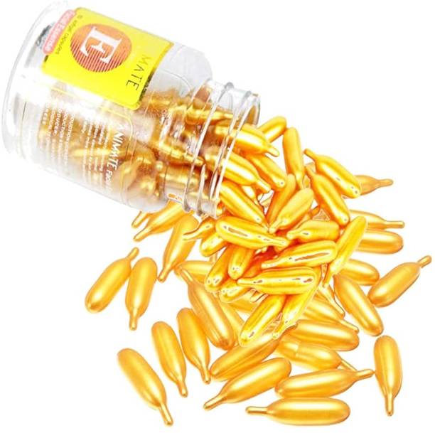 URBANMAC Vitamin E Capsules for FACE and Skin, FACE Serum for BRIGHT SKIN Hair Oil