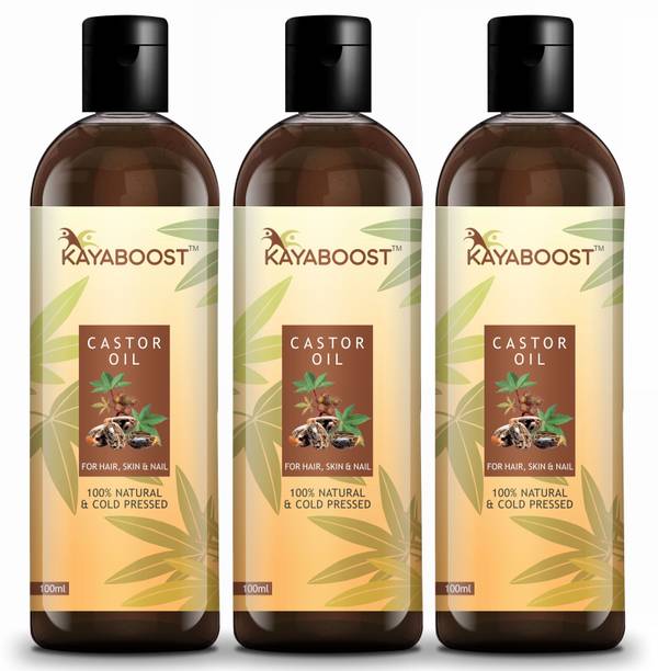 KAYABOOST 100% Pure Castor Oil, Cold Pressed, To Support Hair Growth Hair Oil
