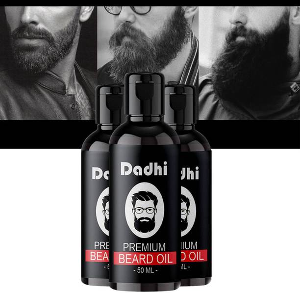 Dadhi Beard Oil – Ayurvedic Blend for Beard Nourishment (50ml, Pack of 3) Hair Oil