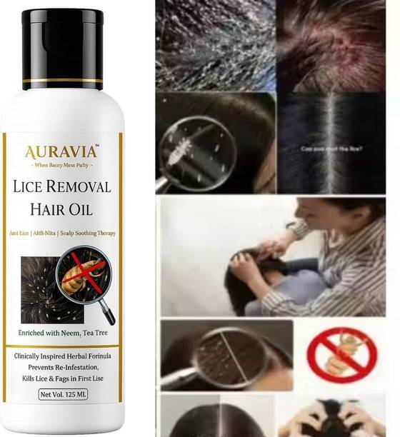 AURAVIA Herbal Hair Oil for Lice Control and Scalp Comfort | 125ml Hair Oil