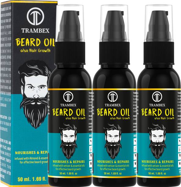 Trambex Pure Beard Growth Hair Oil 100% Natural Oil Used Beard oil (150 ml) Hair Oil