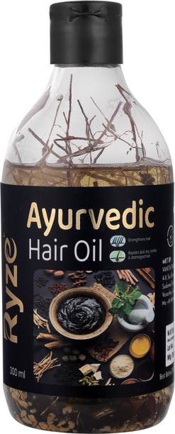 Ryze Ayurvedic hair oil Bhringraj, Amla, Brahmi, and Neem to nourish and strengthen Hair Oil