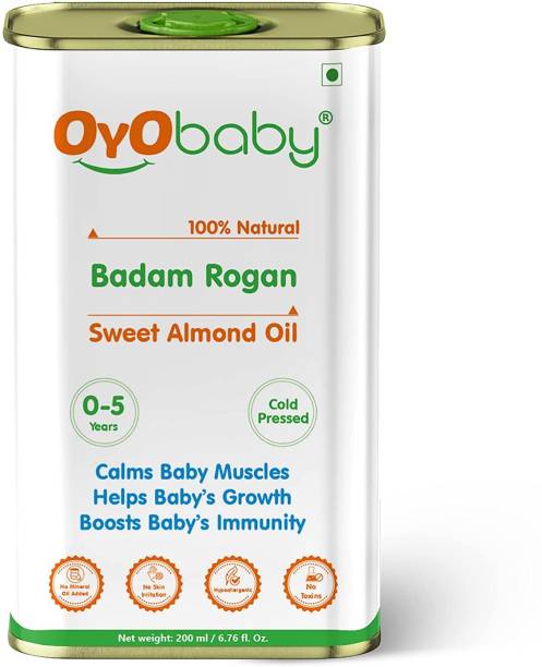 Oyo Baby Roghan Badam Shirin Oil For Skin, Face, Body Massage & 100% Pure Sweet Almond Hair Oil
