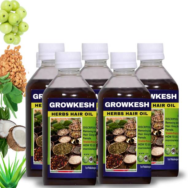 Growkesh Herbal Premium Quality, Hair Regrowth, Hair Fall Control Hair Oil