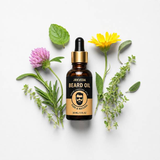 JRKVEDA Advanced Beard Oil for Men Soft Beard and Skin Hair Oil