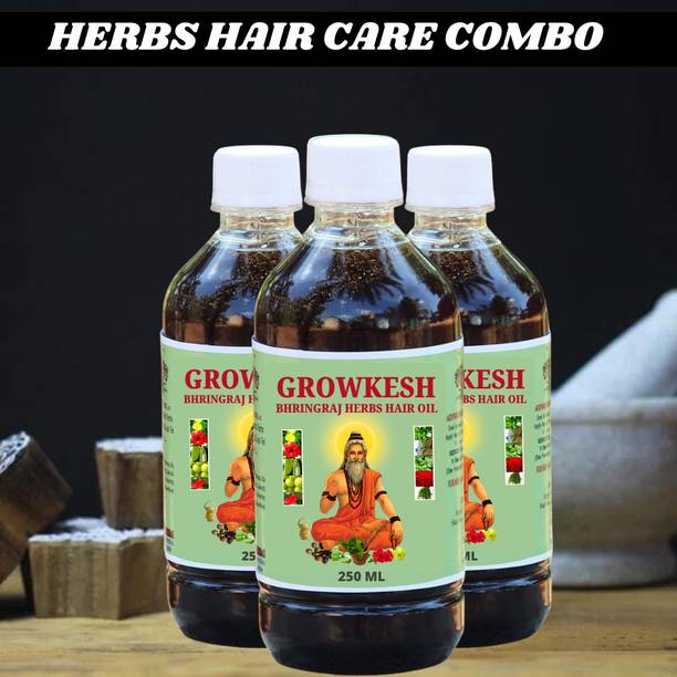 Growkesh BHRINGRAJ HERBAL OIL HAIR GROWTH Hair Oil