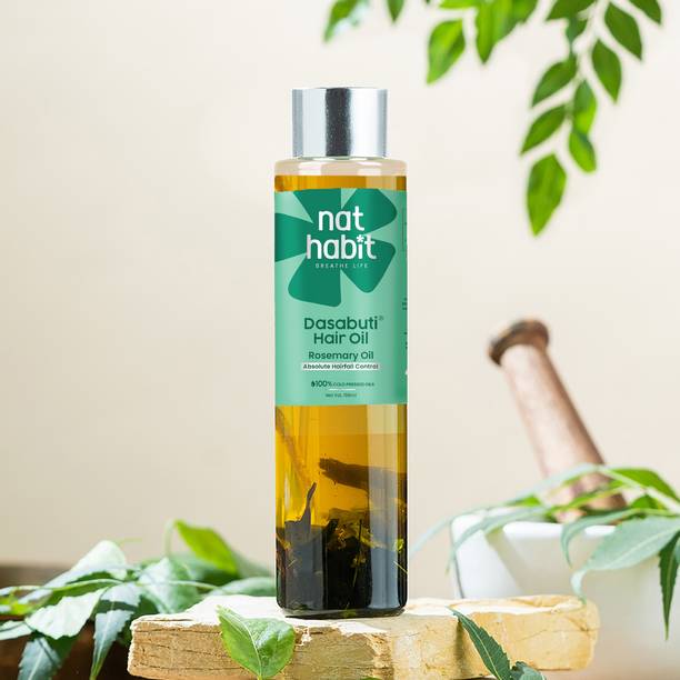 Nat Habit Rosemary Hair Oil for hair fall| 100% Ayurvedic Oil for Men & Women Hair Oil