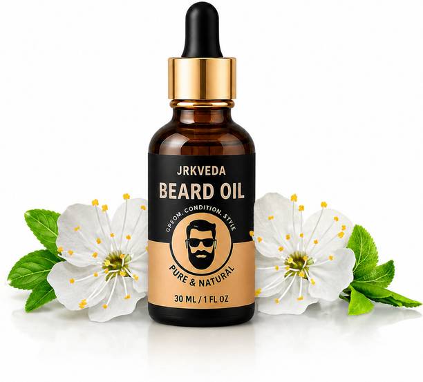 JRKVEDA Nourishing Beard Oil for Men Hydrated Beard All Day Hair Oil