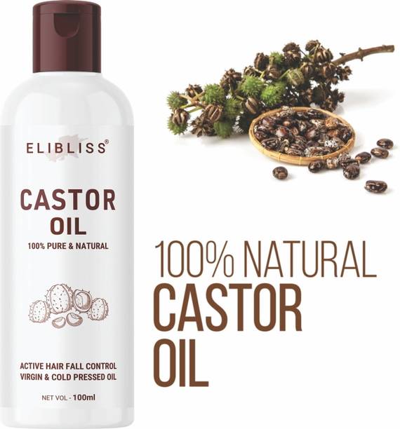 ELIBLISS Premium Cold Pressed Castor Oil - Pure & Virgin Grade - For Healthy Hair Hair Oil