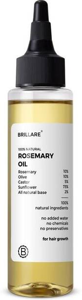 BRILLARE 10% Rosemary Hair Oil for Hair Growth | Reduces Hair Fall & Strengthens Hair Hair Oil