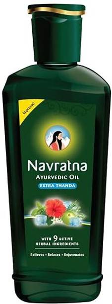 Navratna GREEN Ayurvedic Cold Hair Oil | 300ml x 1ps Hair Oil