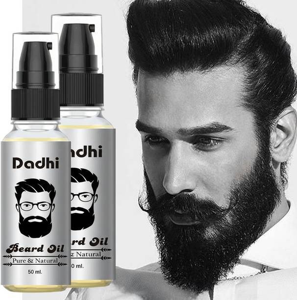 Dadhi SV Beard Growth Oil Pack of 2 (50ml Each) | Softer, Healthier Beard Care Hair Oil