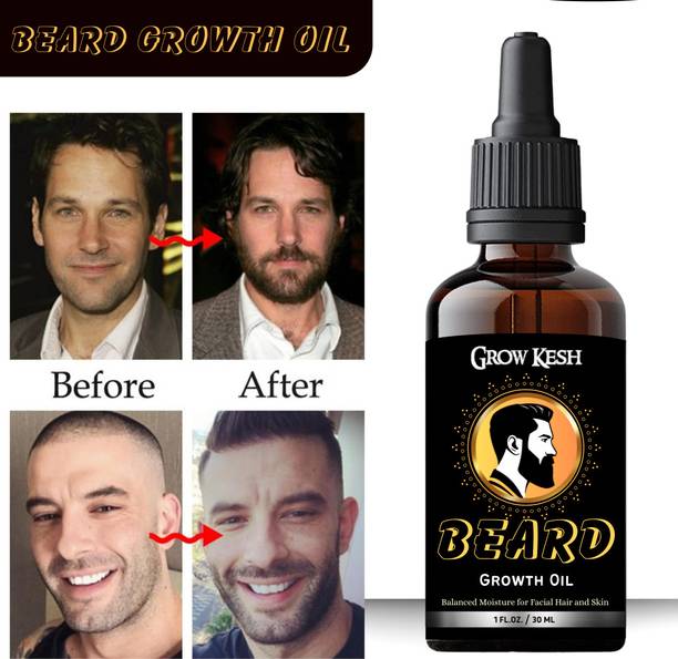 Growkesh Beard Growth Oil For Patchy Beard Men Beard Growth Oil Hair Oil