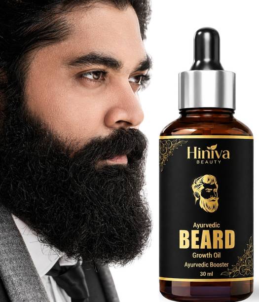 Hiniva Beauty Ayurvedic Beard Growth Oil for Men | Faster Beard Hair Growth & Nourishment Hair Oil