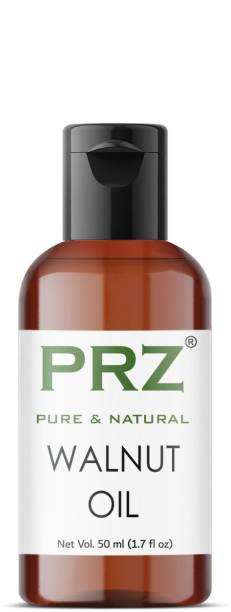 PRZ Walnut Cold Pressed Carrier Oil (50ML) - Pure Natural & Therapeutic Grade Oil For Skin Care & Hair Care Hair Oil