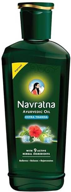 Navratna Ayurvedic Extra Thanda Cool Oil | 9 Ayurvedic Herbs 300ml Hair Oil