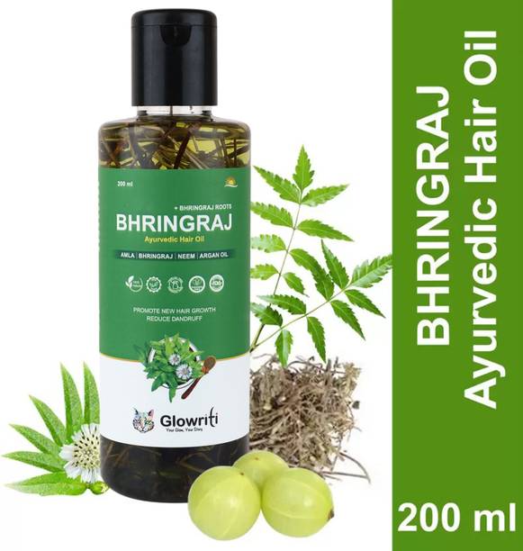 Glowriti Bhringraj Hair Oil With Bhringraj Roots (200 ml) Hair Oil