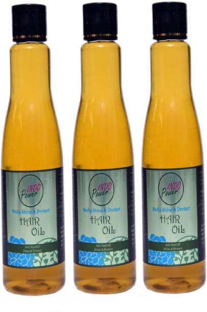 INDOPOWER BnN 236-DAILY SHINE & PROTECT HAIR OIL COMBO PACK (3x200ml.)