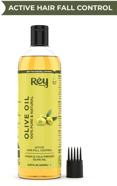 Rey Naturals Olive Oil Pure, Natural, Virgin & Cold Pressed - Hairs, Nails, Cuticles, Lips Hair Oil