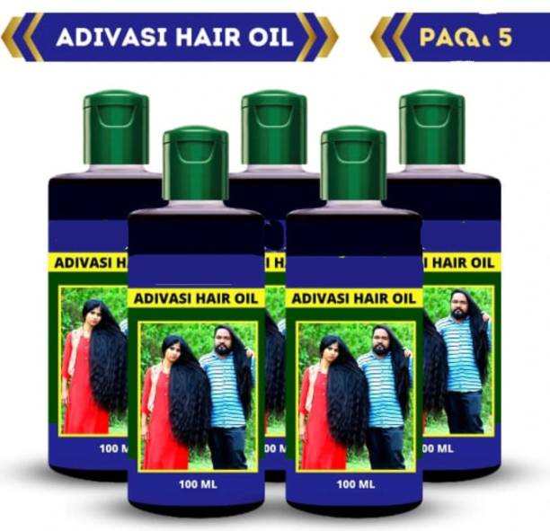 Adivasi nilambari 500 ml adivasi hair oil pack of 5... Hair Oil