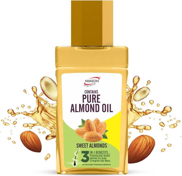 Nimson Ayurvedic Pure Almond Hair Oil for Hair Growth Strengthens & Promotes Growth Hair Oil