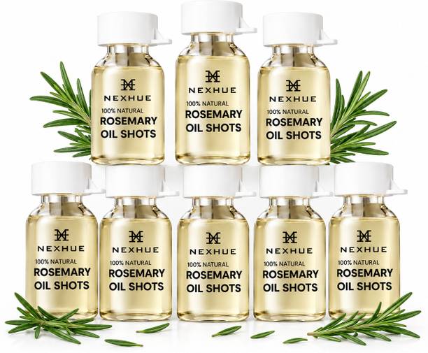 Nexhue 20% Rosemary Oil Shots with 10% Olive Oil | Boosts Growth in 4 Weeks  Hair Oil