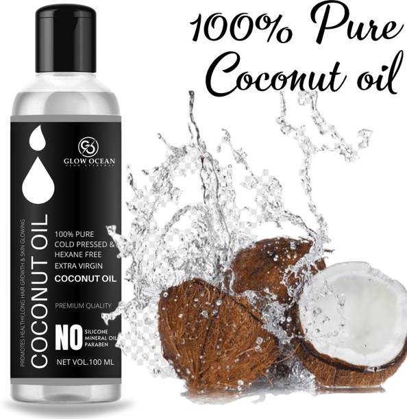 glowocean Pure Extra Virgin coconut oil Hair Oil