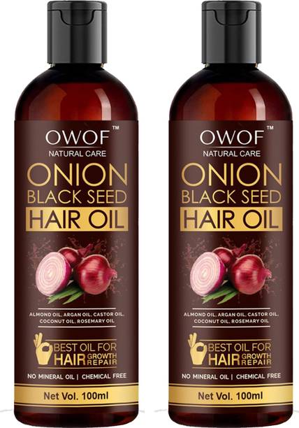 OWOF Onion Black Seed Hair Oil for Hair Growth and Hair Fall Control Hair Oil
