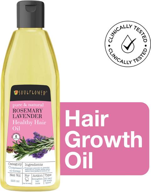 Soulflower Rosemary Lavender Oil for Healthy Hair | Hair Growth & Good for Damaged Hair Hair Oil