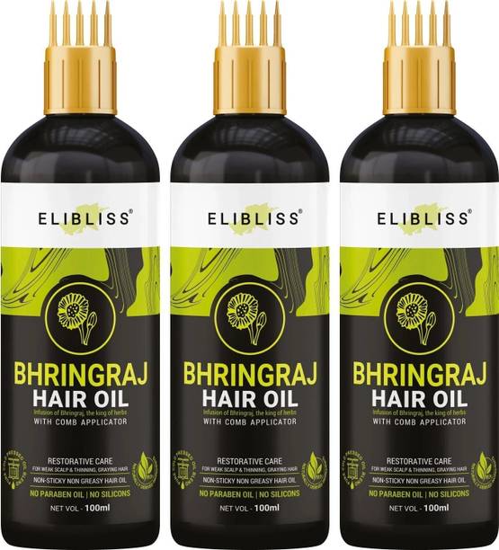 ELIBLISS Bhringraj Hair Oil With Comb Hair Oil
