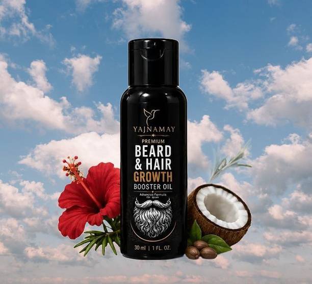 YAJNAMAY Natural Beard & Hair Growth Booster Oil for Men Pack of 1 Hair Oil