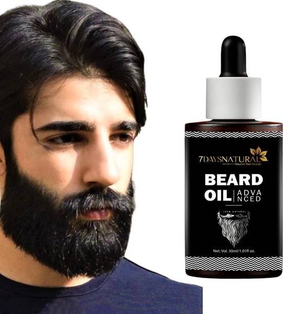 7days natural Advanced Beard Growth Oil for Men | 20x Faster Growth | Thick Shine Beard Hair Oil