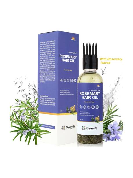 Glowriti Rosemary Oil for Hair Growth, Hair Fall Control & Nourishment Hair Oil