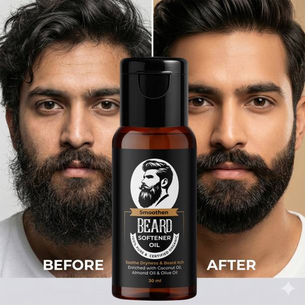 SOULMINE Classic Beard Softener Oil - Sandalwood Scent for Soft & Shiny Beard (30ml) Hair Oil
