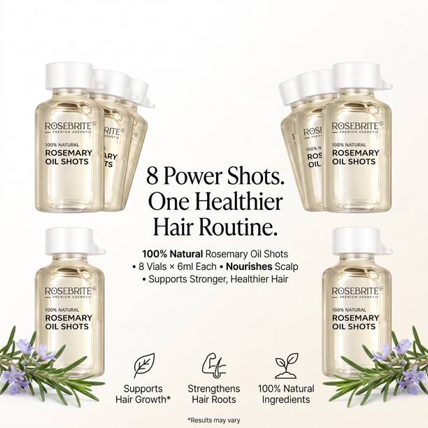 RoseBrite Hair Growth Oil Shots | Rosemary Hair Oil | Hair Strengthening Care Hair Oil