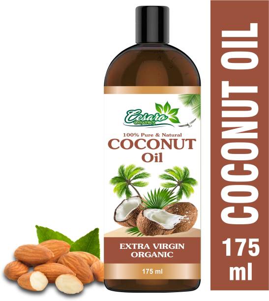 Cesaro Organics 100% Pure & Natural Cold Pressed Coconut oil for hair and skin Hair Oil