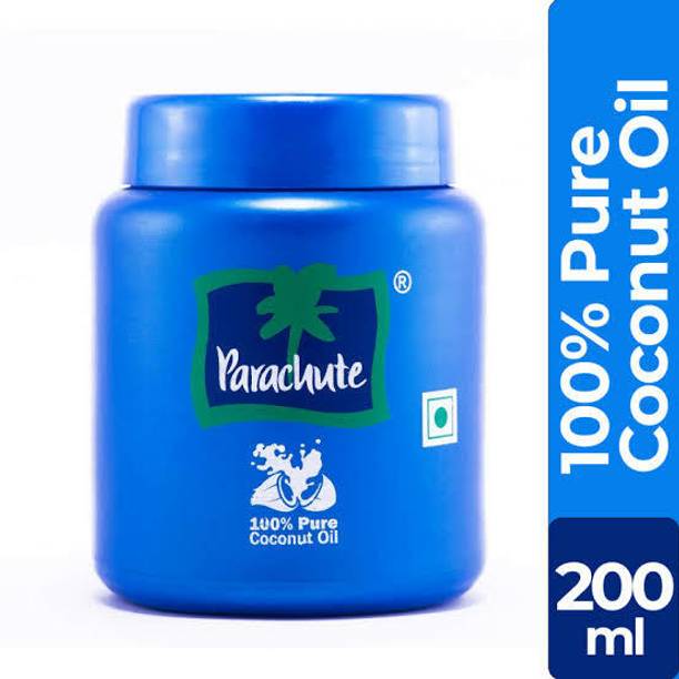 Parachute 100% Pure Coconut Oil ## Pack Of (200ML) Hair...